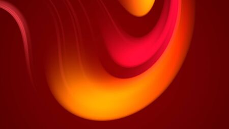 3d rendering of abstract background with red orange yellow twisted gradient of colors. beautiful...