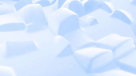 3d rendering. Stylish blue white creative abstract low poly background.