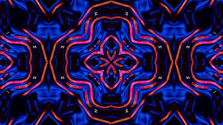 3d render. Liquid wavy pattern like kaleidoscope multicolored waves. 3D stylish abstract bg, wavy...