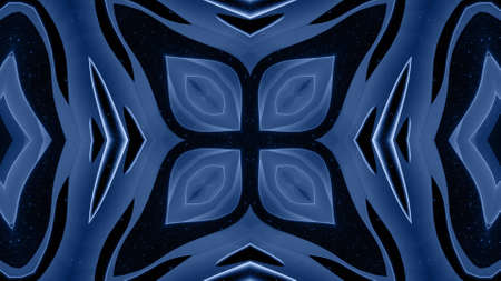 3d render. 3d abstract soft black matte 3d shape in symmetrical structure of matte material light glow glitter.の写真素材