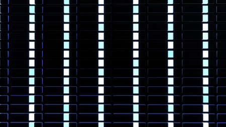 3d render. Abstract background with blocks like plates, keys or sticks in a rows on plane like light...
