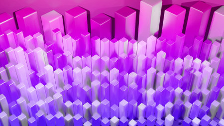 3d render. Abstract columns as abstract background. 3d geometric background as abstract...