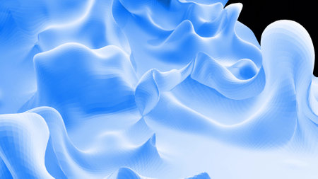 3d rendering. Stylish blue white creative abstract low poly background. Simple minimalistic geometric bg.の写真素材