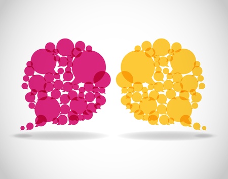 dialog bubbles vector_2のイラスト素材