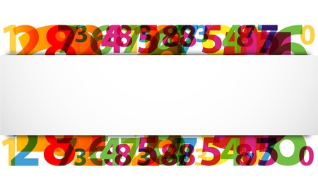 Abstract Numbersのイラスト素材