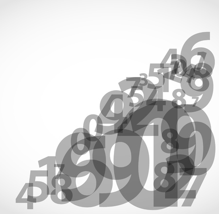 Abstract numbers backgroundのイラスト素材