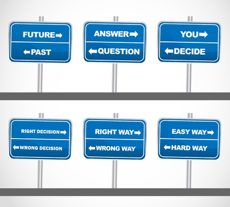 Business Street Signs Set-2のイラスト素材