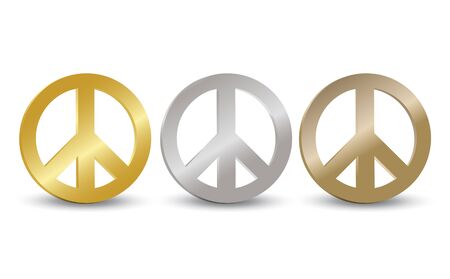 Peace Symbol Tag Setのイラスト素材