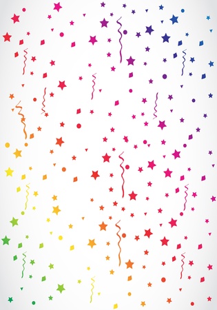 Confetti Rainbowのイラスト素材