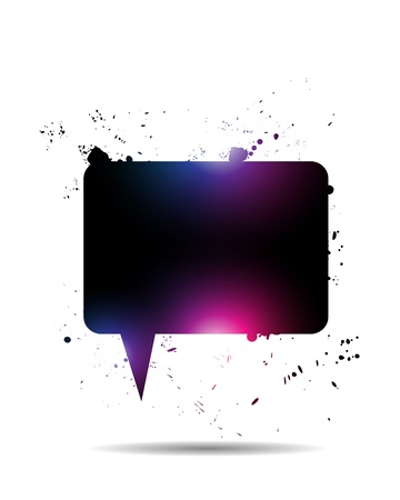 Abstract Shiny Speech Bubbleのイラスト素材
