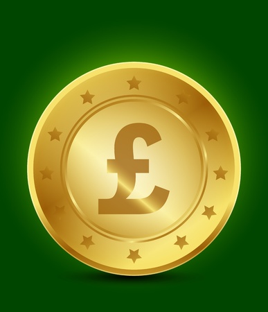 golden pound sealのイラスト素材