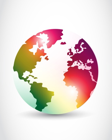abstract colorful world designのイラスト素材