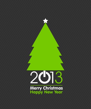 Merry Christmas Tree Card Designのイラスト素材