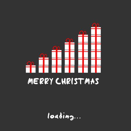 merry christmas present conceptのイラスト素材