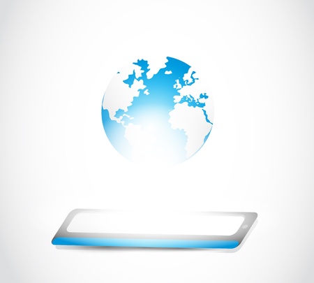 modern world connections technologyのイラスト素材