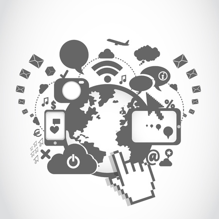 world communication technologyのイラスト素材