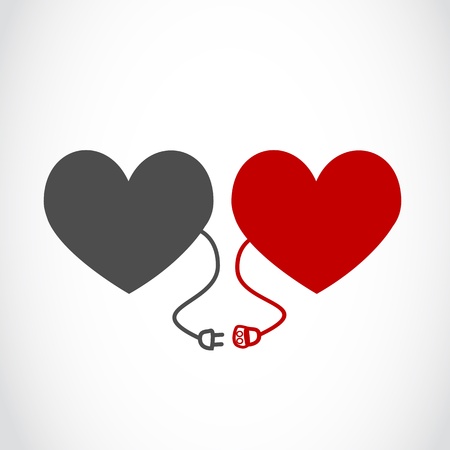 lovers heart conceptのイラスト素材