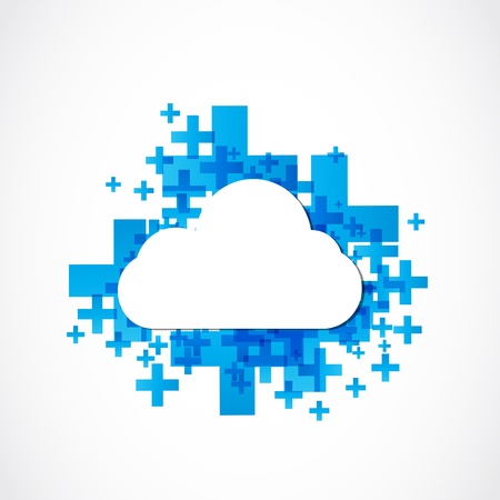 Cloudのイラスト素材