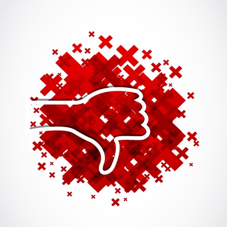 dislike thumb designのイラスト素材