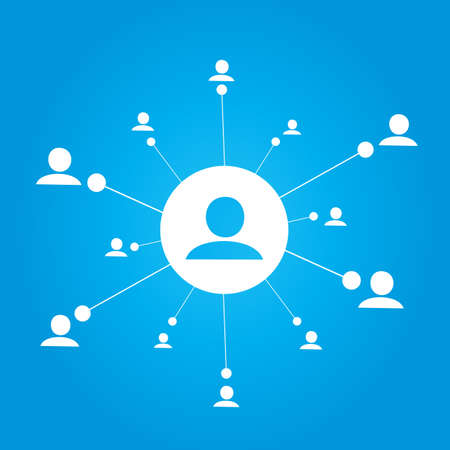 Communication group peopleのイラスト素材