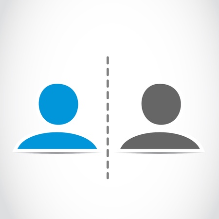 conversation people profileのイラスト素材