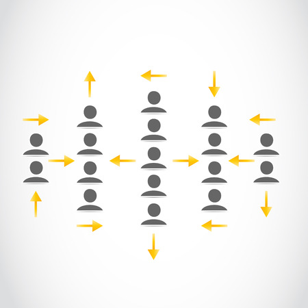 Marketing network groupのイラスト素材