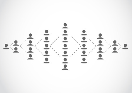Marketing networkのイラスト素材