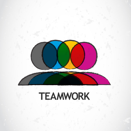 Teamwork corporateのイラスト素材