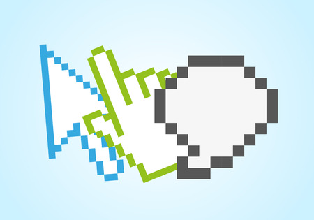Pixel web iconsのイラスト素材