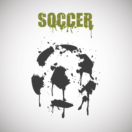 Soccer theme poster template designのイラスト素材