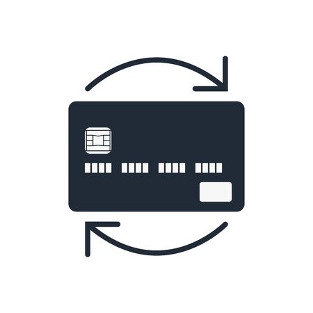 Vector illustration of credit card icon on white background.の写真素材