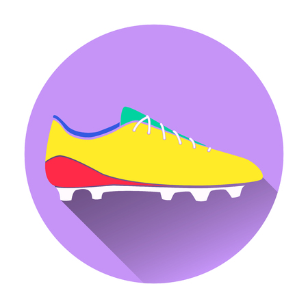 Vector illustration of soccer shoes, american football boots icoのイラスト素材