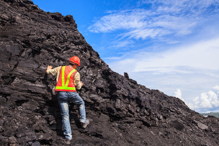 coal geologist at lignite mine North of THAILAND