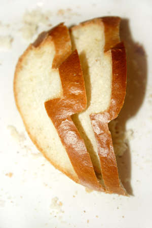 abstract scene slices breadの写真素材