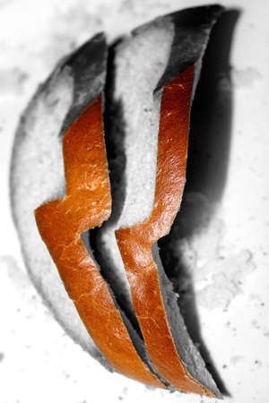 abstract scene monochrome bread