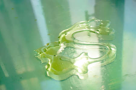 abstract scene glass and liquid on him