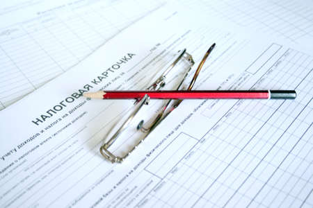 form to tax declarationの写真素材