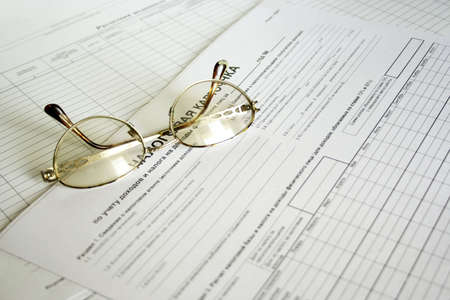 form to tax declarationの写真素材