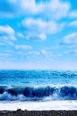 beautiful sea beach and waveの写真素材