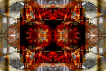 abstract background scene with element of the geometric symmetry and patternsの写真素材