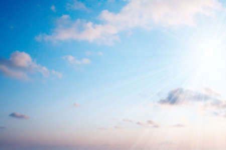 beautiful glow on skyの写真素材