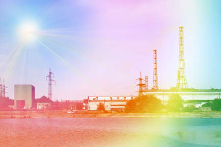 beautiful solar skyの写真素材