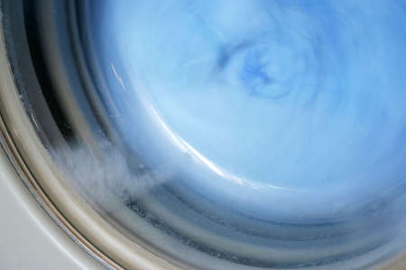 laundry of the dirty linen in automatic washing machineの写真素材
