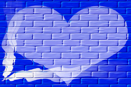 abstract scene heart on background and revenge for signatureの写真素材