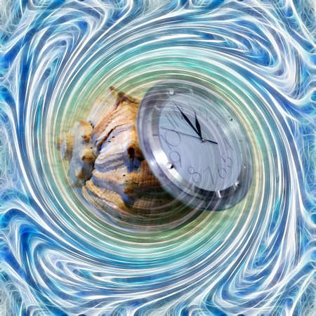 abstract background with spiral pattern on texture base and snail since hourの写真素材