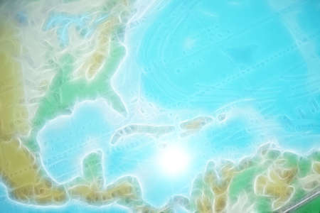 scene with card of the planetの写真素材