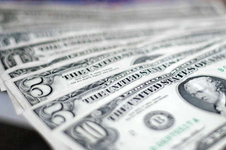 abstract scene with dollars