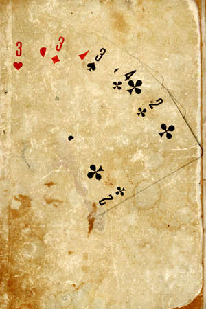 abstract scene of the playing cards