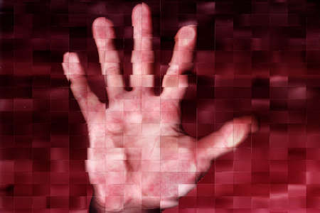 abstract scene hand personの写真素材