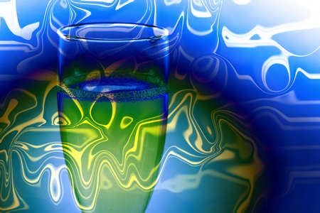 abstract scene of the liquor-glassの写真素材